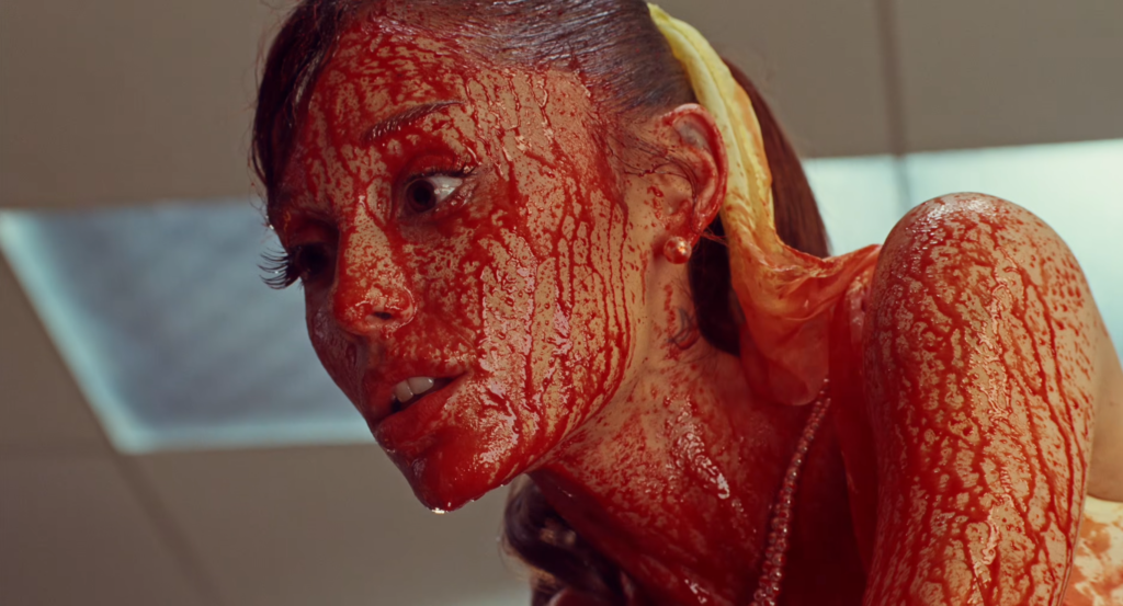 bloody face ariana grande